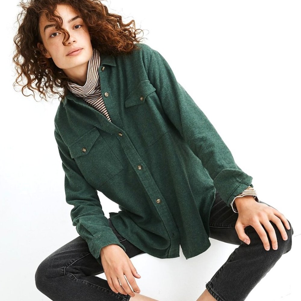 Madewell Flannel Oversized Ex-Boyfriend Shirt